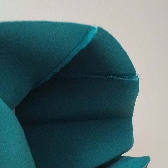 Chiara Boni La Petite Robe Vibrant Teal and Black Floral Long Sleeve Dress Artsy - Picture 10 of 16